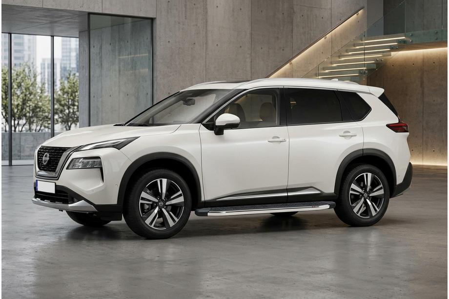 Nissan X-trail T33/Rogue 2022– Sidosteg BlackLine (2 st, aluminium) Image