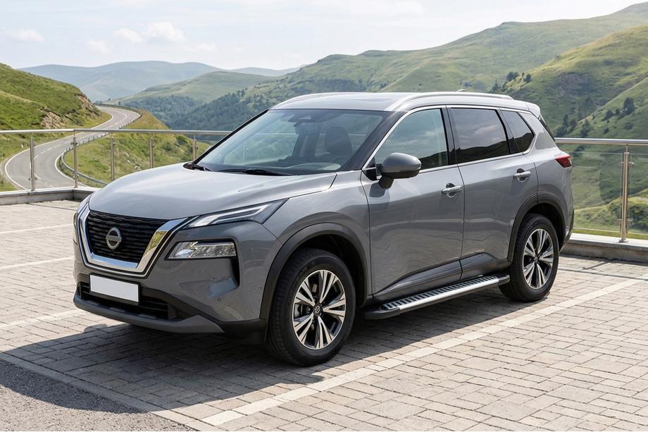 Nissan X-trail T33/Rogue 2022– Sidosteg Line (2 st, aluminium) Image
