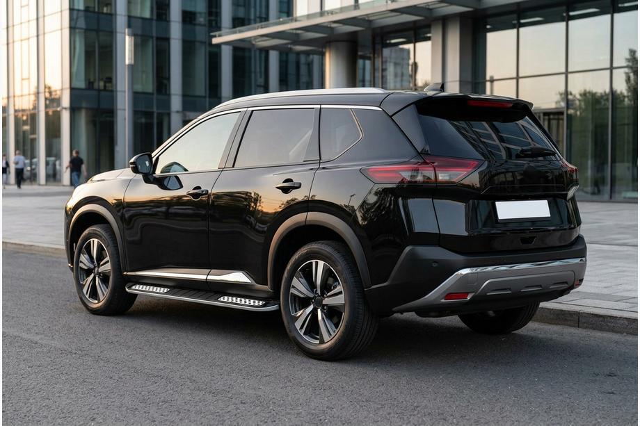 Nissan X-trail T33/Rogue 2022– Sidosteg Tayga V2 (2 st, aluminium) Image