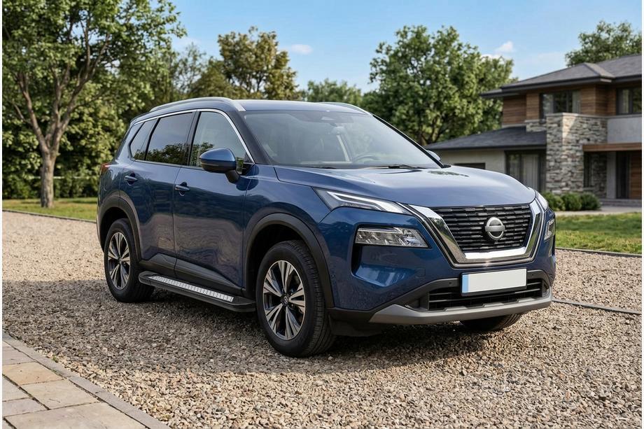 Nissan X-trail T33/Rogue 2022– Sidosteg Vision New Black (2 st, aluminium) Foto 1