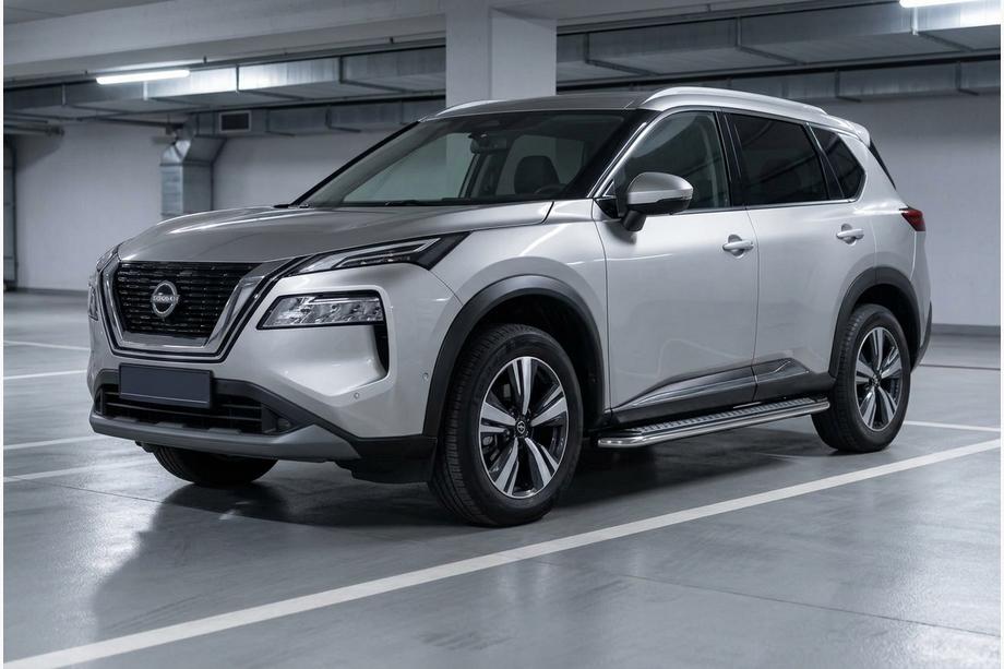 Nissan X-trail T33/Rogue 2022– Sidosteg Maydos V2 (2 st, aluminium) Image