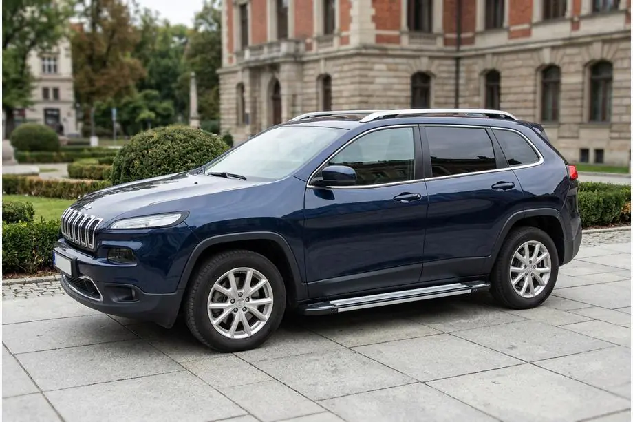 Jeep Cherokee KL 2013– Sidosteg Rainbow (2 st, aluminium) Image