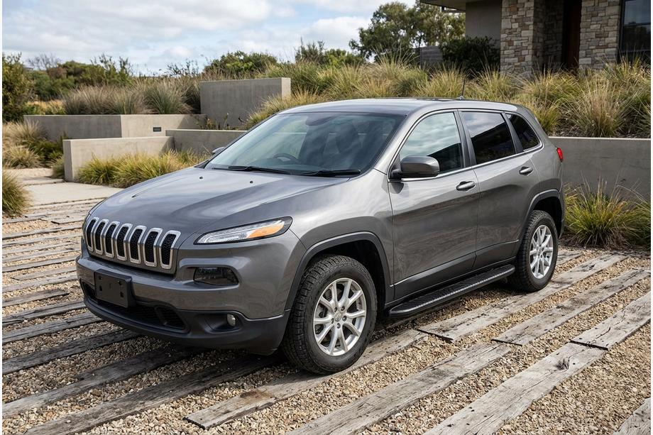 Jeep Cherokee KL 2013– Sidosteg Bosphore Black (2 st, aluminium) Image