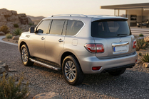 Nissan Armada 2016–2024 Sidosteg BlackLine (2 st, aluminium) foto 1