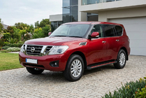 Nissan Armada 2016–2024 Sidosteg Maya Red (2 st, aluminium) foto 1