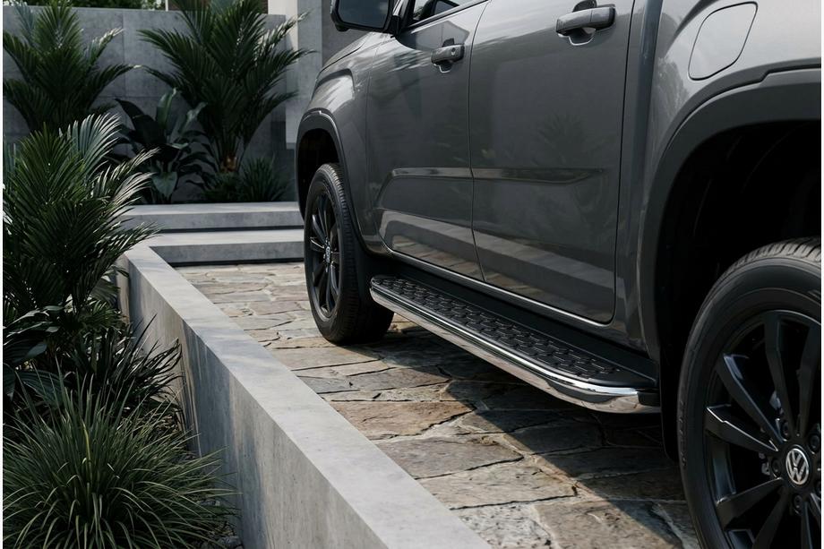 Volkswagen Amarok 2022– Sidosteg BlackLine (2 st, aluminium) Image