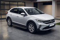 Volkswagen Taigo 2020– Sidosteg Tayga Black (2 st, aluminium) foto 1