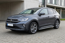 Volkswagen Taigo 2020– Sidosteg Tayga Grey (2 st, aluminium) foto 1