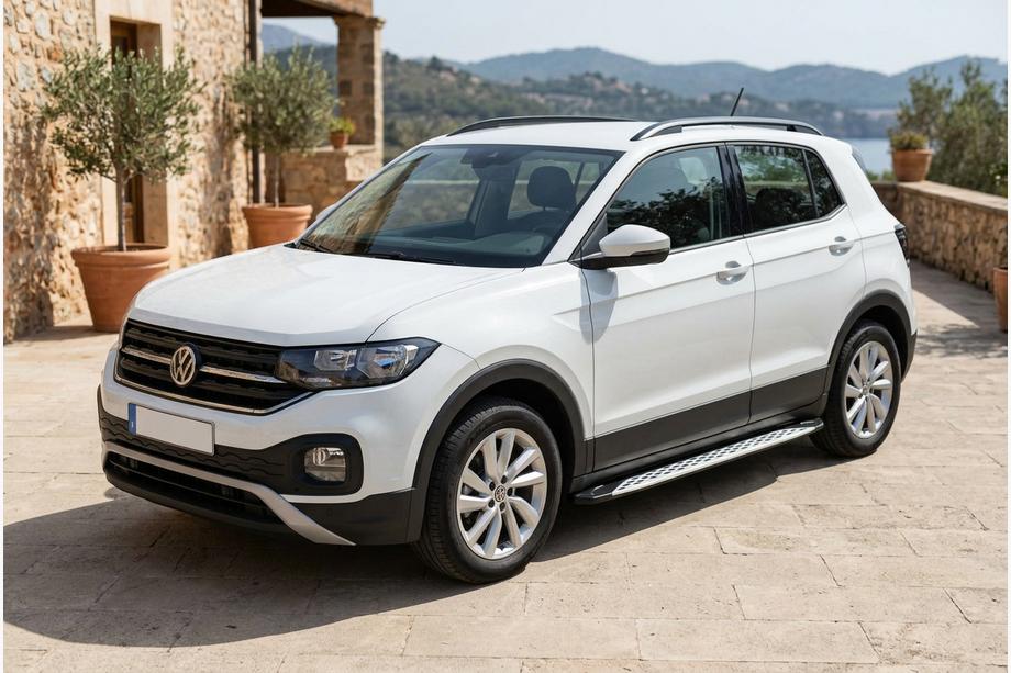 Volkswagen T-Cross 2019– Sidosteg Shining V1 (2 st, aluminium) Image