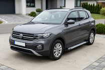 Volkswagen T-Cross 2019– Sidosteg Allmond Grey (2 st, aluminium) foto 1