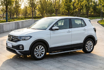 Volkswagen T-Cross 2019– Sidosteg Tayga Grey (2 st, aluminium) foto 1