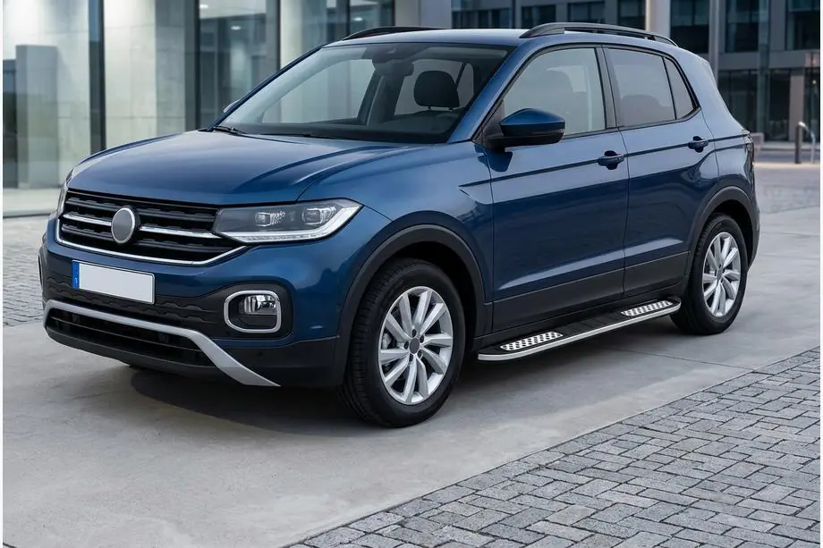 Volkswagen T-Cross 2019– Sidosteg Tayga V2 (2 st, aluminium) Image