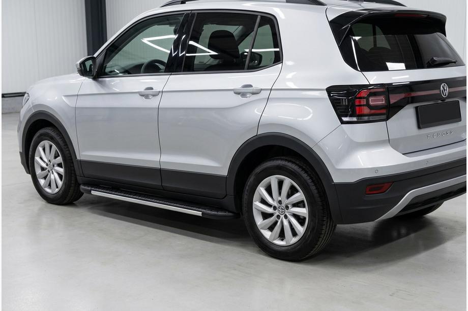Volkswagen T-Cross 2019– Sidotrösklar Bosphore Grey (2 st, aluminium) Image