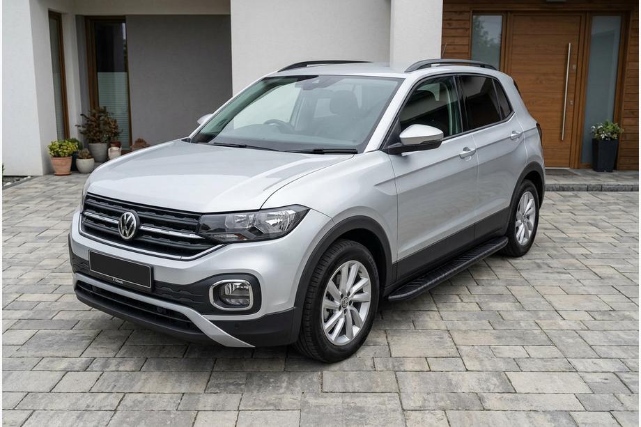 Volkswagen T-Cross 2019– Sidosteg Bosphore Black (2 st, aluminium) Image