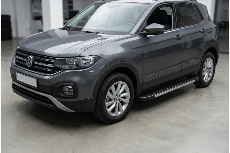 Volkswagen T-Cross 2019– Sidosteg Duru (2 st, aluminium) Image