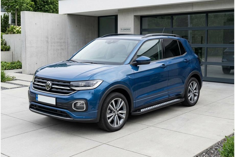 Volkswagen T-Cross 2019– Sidosteg Vision New Black (2 st, aluminium) Image