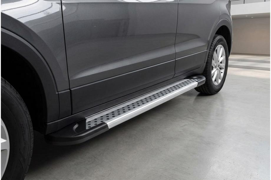 Volkswagen T-Cross 2019– Sidosteg Vision New Grey (2 st, aluminium) Image