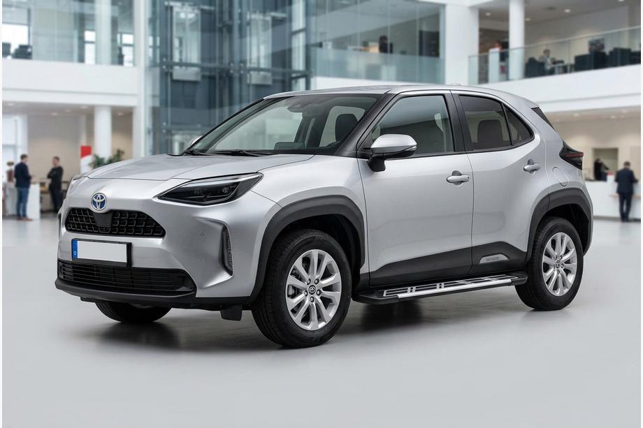 Toyota Yaris/Yaris Cross (XP210) 2020– Sidosteg Sunrise (2 st, aluminium) Image