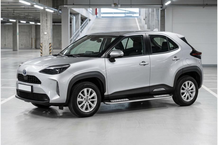 Toyota Yaris/Yaris Cross (XP210) 2020– Sidosteg Tayga V2 (2 st, aluminium) Image