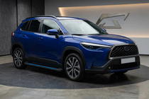 Toyota Corolla Cross 2020– Sidosteg Maya Blue (2 st, aluminium) foto 1