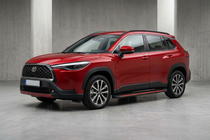 Toyota Corolla Cross 2020– Sidosteg Maya Red (2 st, aluminium) foto 1
