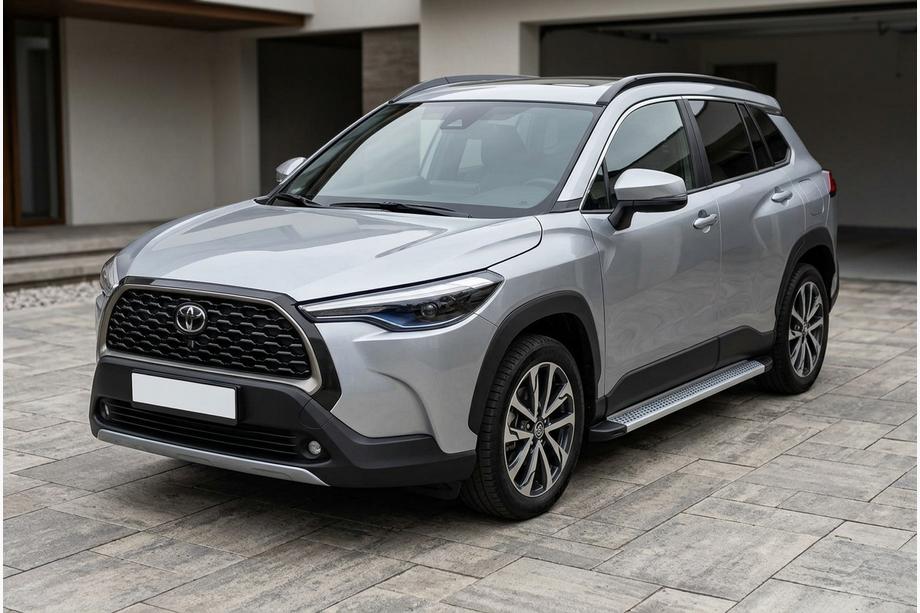Toyota Corolla Cross 2020– Sidosteg Maya V2 (2 st, aluminium) Image