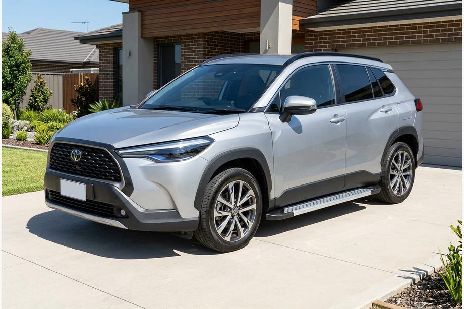 Toyota Corolla Cross 2020– Sidosteg Vision New Grey (2 st, aluminium) Image