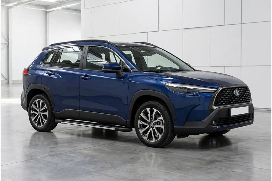 Toyota Corolla Cross 2020– Sidotrösklar Bosphore Grey (2 st, aluminium) Image