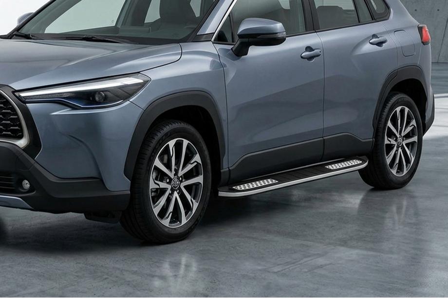 Toyota Corolla Cross 2020– Sidosteg Tayga V2 (2 st, aluminium) Image
