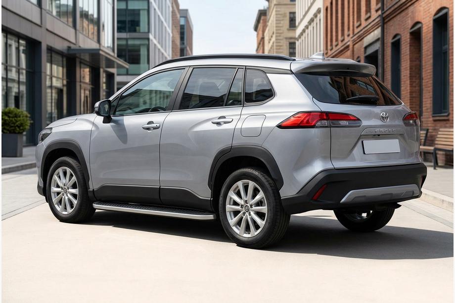 Toyota Corolla Cross 2020– Sidosteg Tayga Grey (2 st, aluminium) Image