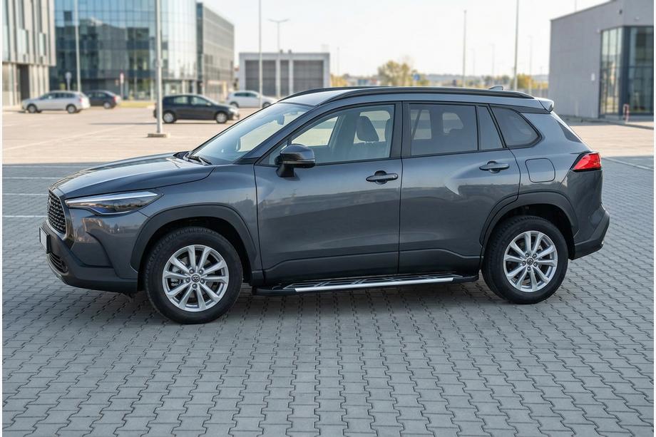Toyota Corolla Cross 2020– Sidosteg Sunrise (2 st, aluminium) Image