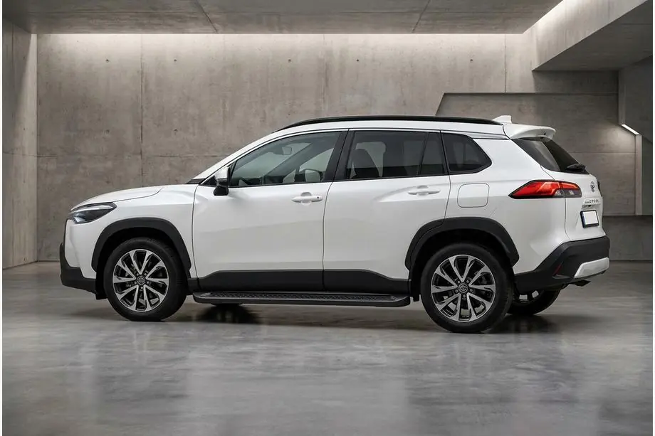 Toyota Corolla Cross 2020– Sidosteg Allmond Black (2 st, aluminium) Image