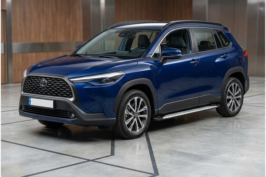 Toyota Corolla Cross 2020– Sidosteg Shining V1 (2 st, aluminium) Image