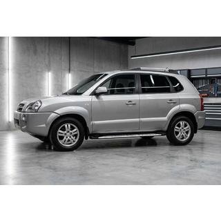 Sidosteg Shining V1 (2 st, aluminium) Hyundai Tucson JM 2004– foto 1