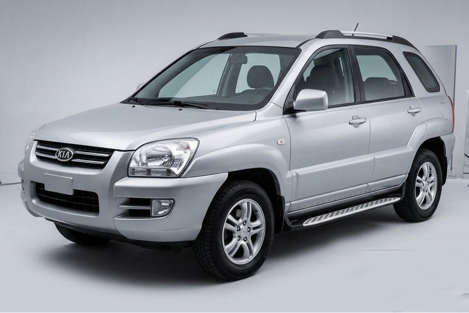 Kia Sportage 2004–2010 Sidosteg Shining V1 (2 st, aluminium) Image