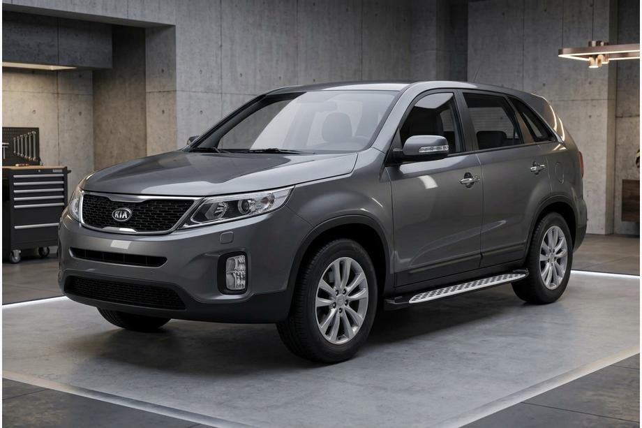 Kia Sorento II XM 2009–2014 Sidosteg Shining V1 (2 st, aluminium) Image