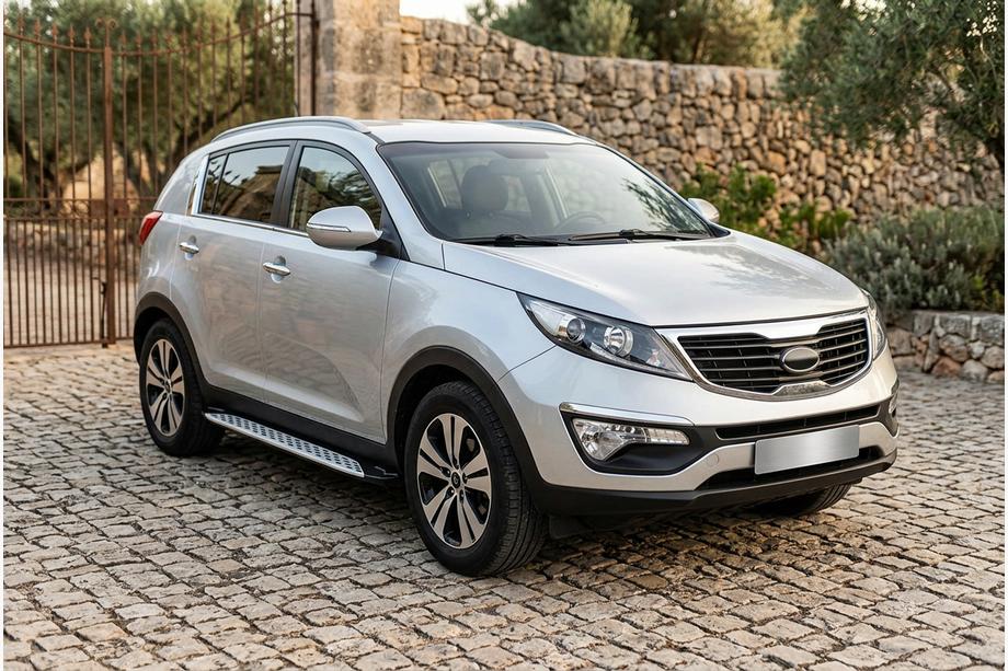 Kia Sportage 2010–2015 Sidosteg Shining V1 (2 st, aluminium) Image