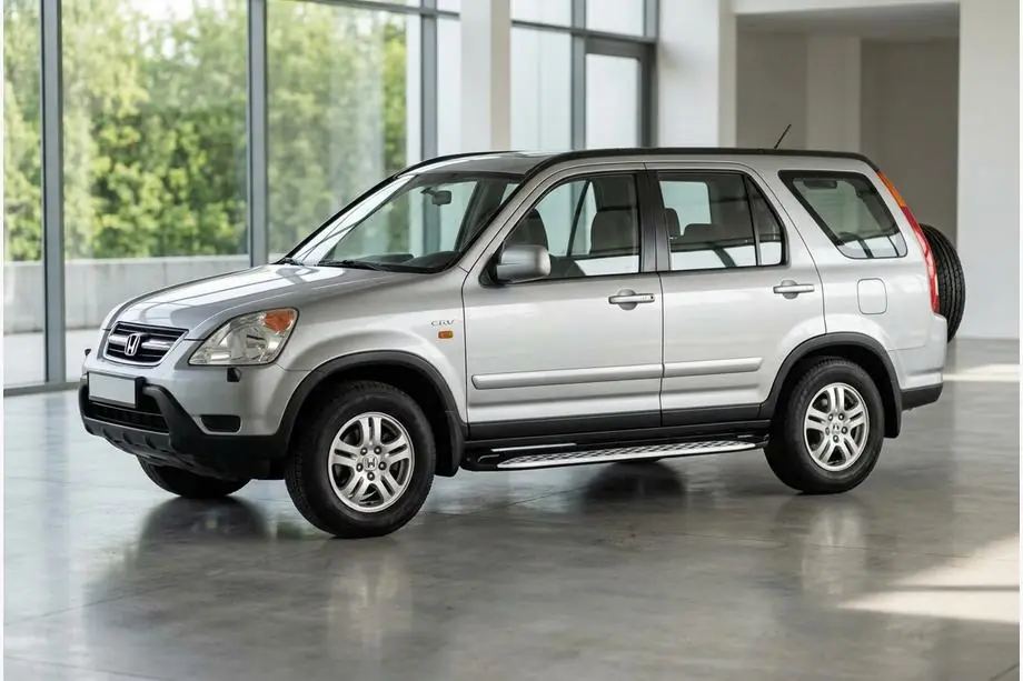 Honda CRV 2001–2006 Sidosteg Shining V1 (2 st, aluminium) Foto 1