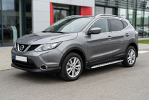 Nissan Qashqai 2014–2021 Sidosteg Shining V1 (2 st, aluminium) foto 1
