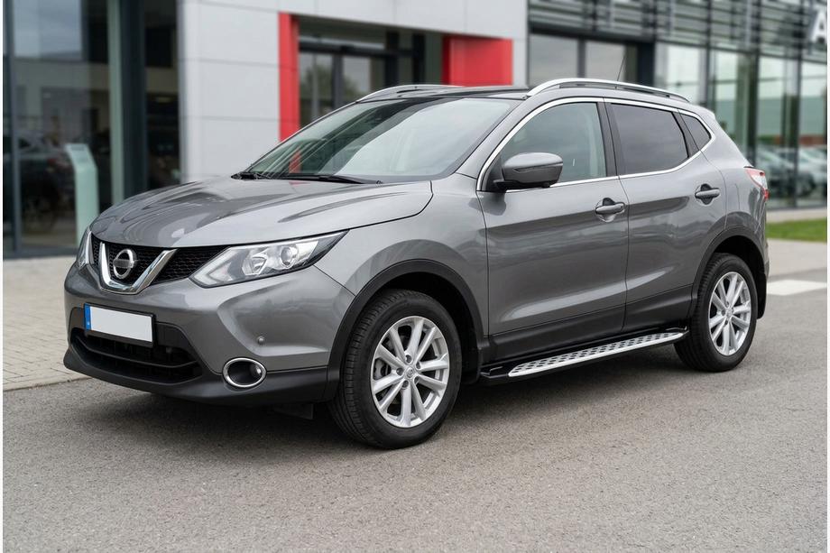 Nissan Qashqai 2014–2021 Sidosteg Shining V1 (2 st, aluminium) Image