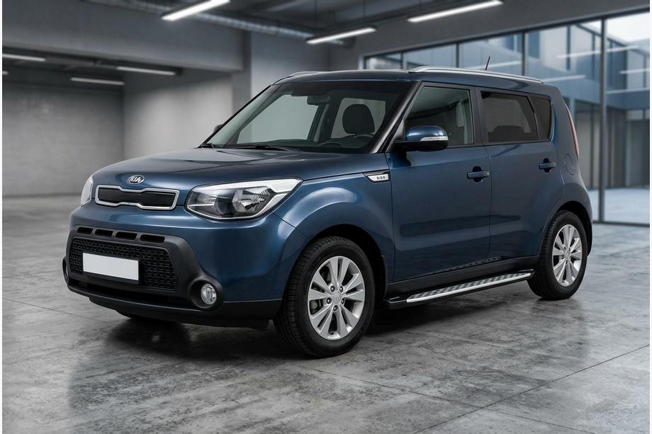 Kia Soul II 2013–2018 Sidosteg Shining V1 (2 st, aluminium) Image