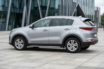 Kia Sportage 2015–2021 Sidosteg Shining V1 (2 st, aluminium) foto 1