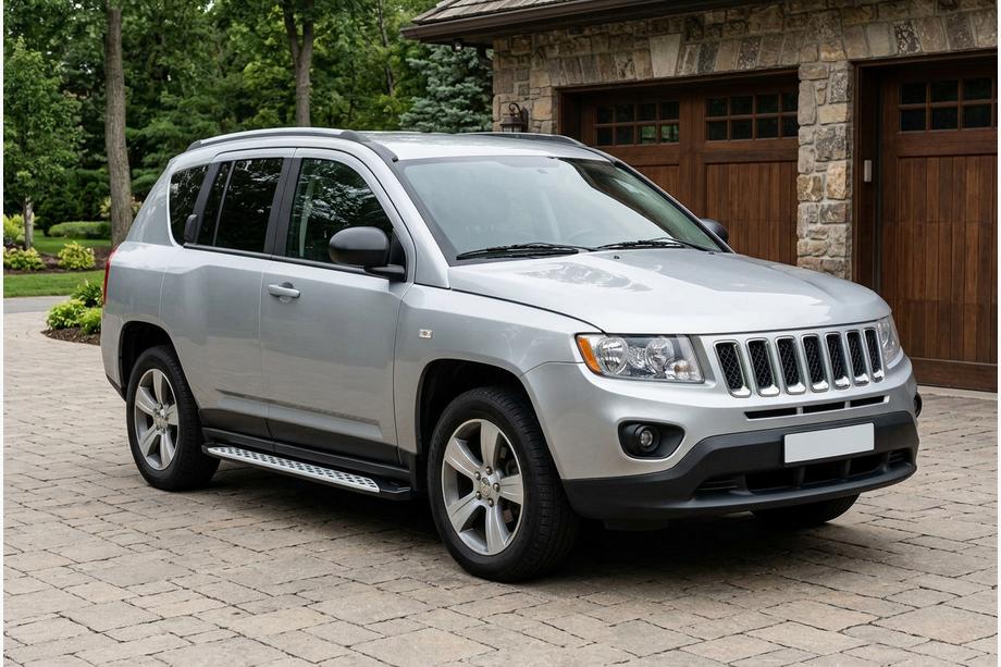 Jeep Compass 2006–2016 Sidosteg Shining V1 (2 st, aluminium) Image