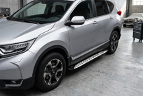 Honda CRV 2017–2022 Sidosteg Shining V1 (2 st, aluminium) foto 1