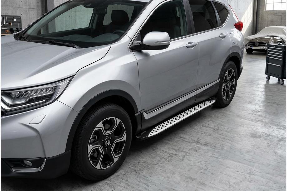 Honda CRV 2017–2022 Sidosteg Shining V1 (2 st, aluminium) Image