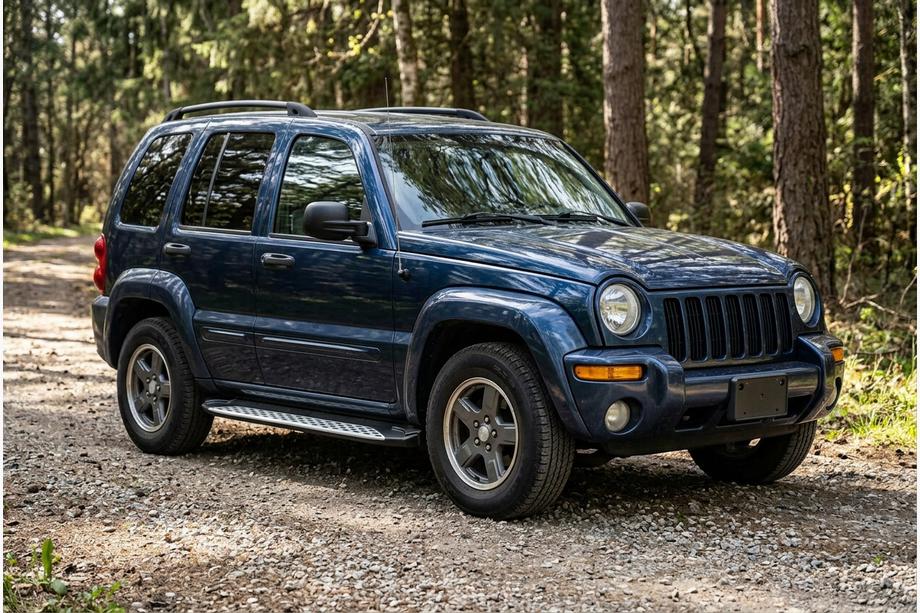 Jeep Cherokee/Liberty 2002–2007 Sidosteg Shining V1 (2 st, aluminium) Image
