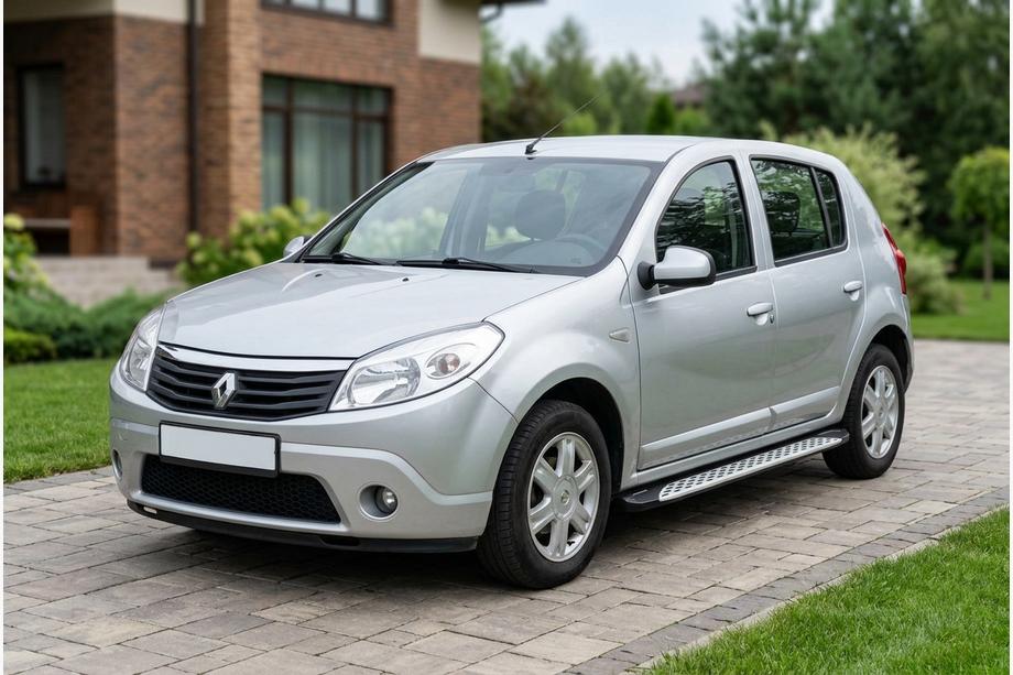Dacia Sandero 2007–2013 Sidosteg Shining V1 (2 st, aluminium) Image