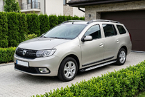 Renault Logan MCV 2013–2022 Sidosteg Shining V1 (2 st, aluminium) foto 1