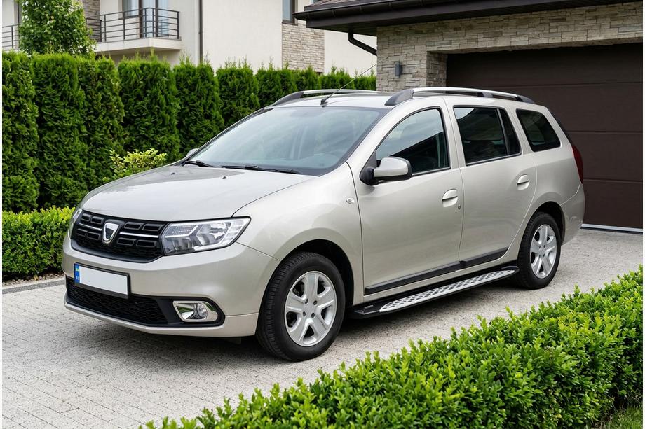 Renault Logan MCV 2013–2022 Sidosteg Shining V1 (2 st, aluminium) Image