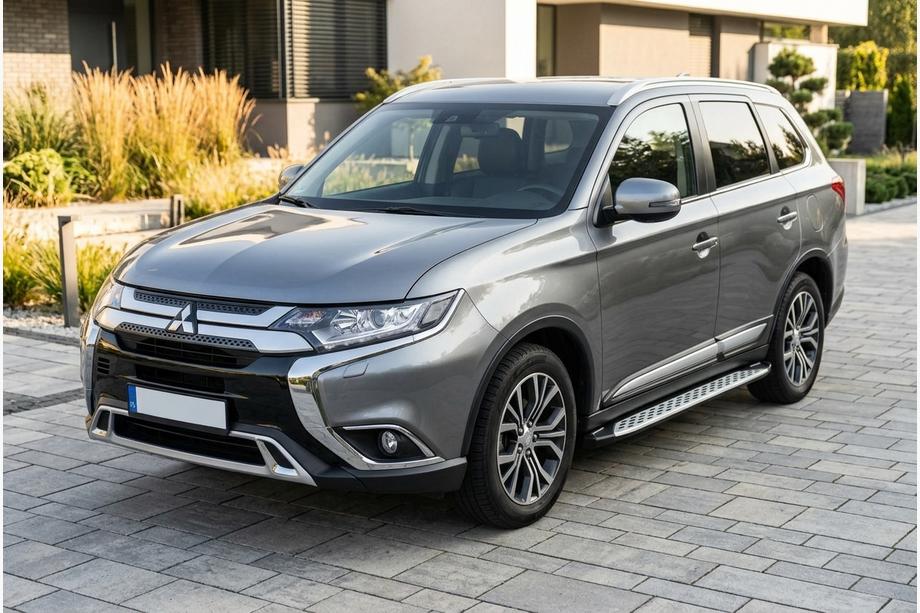 Mitsubishi Outlander 2012–2021 Sidosteg Shining V1 (2 st, aluminium) Image